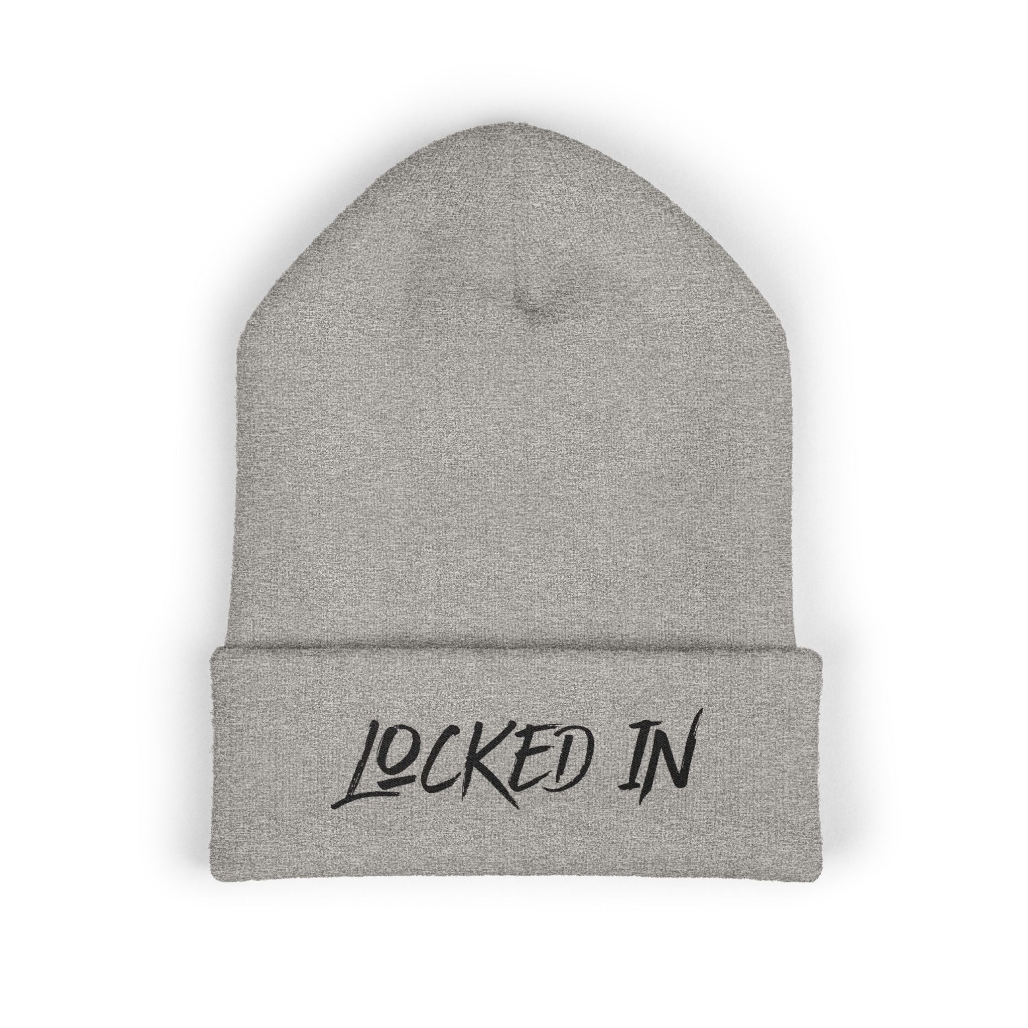 Cuffed Knit "Locked In" Beanie