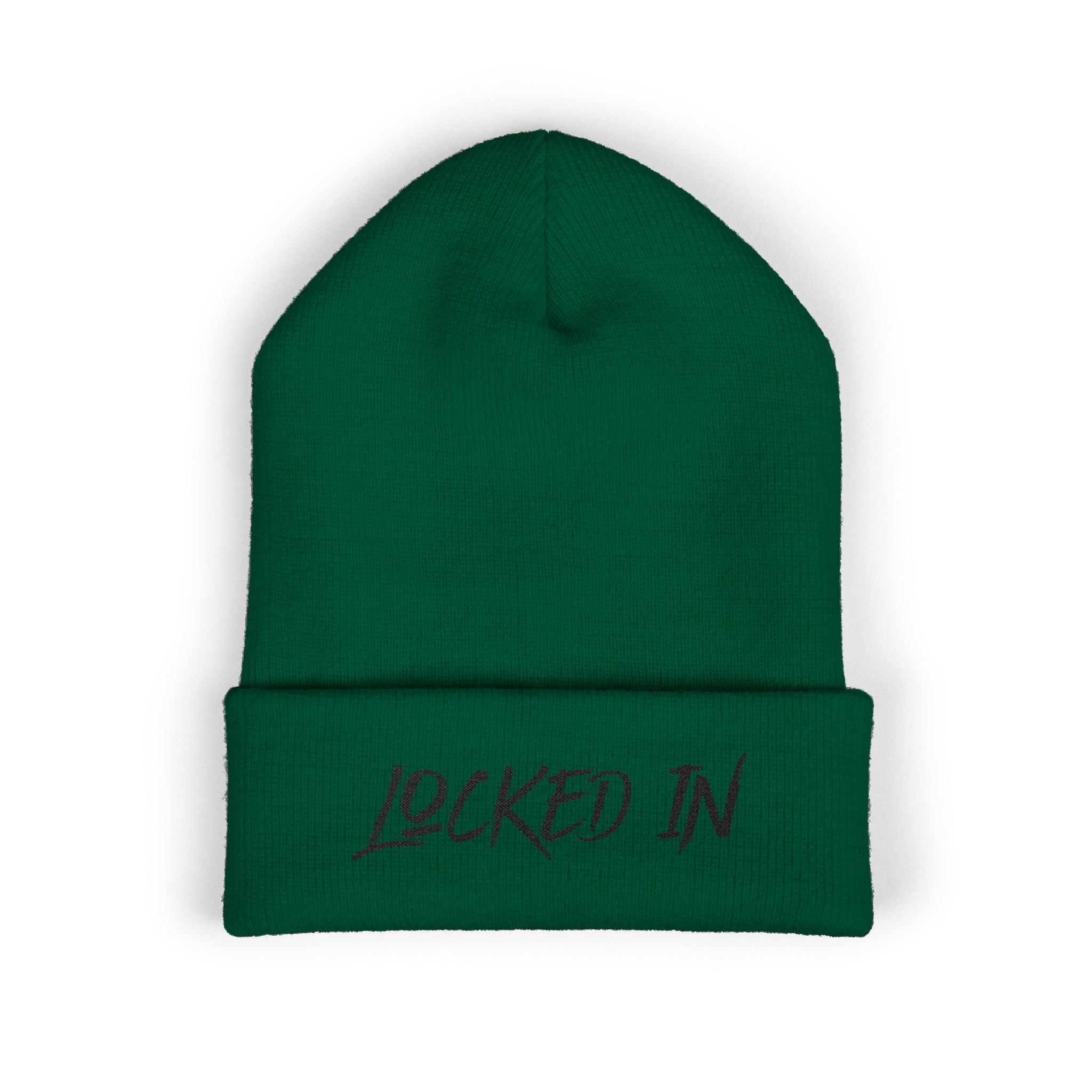 Cuffed Knit "Locked In" Beanie