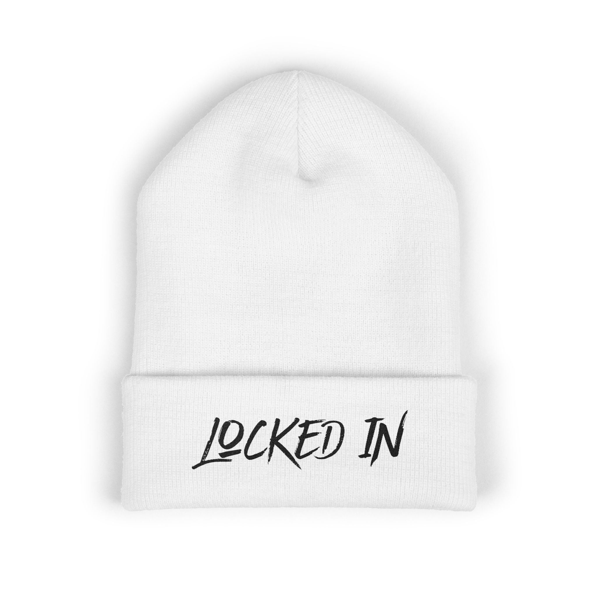 Cuffed Knit "Locked In" Beanie