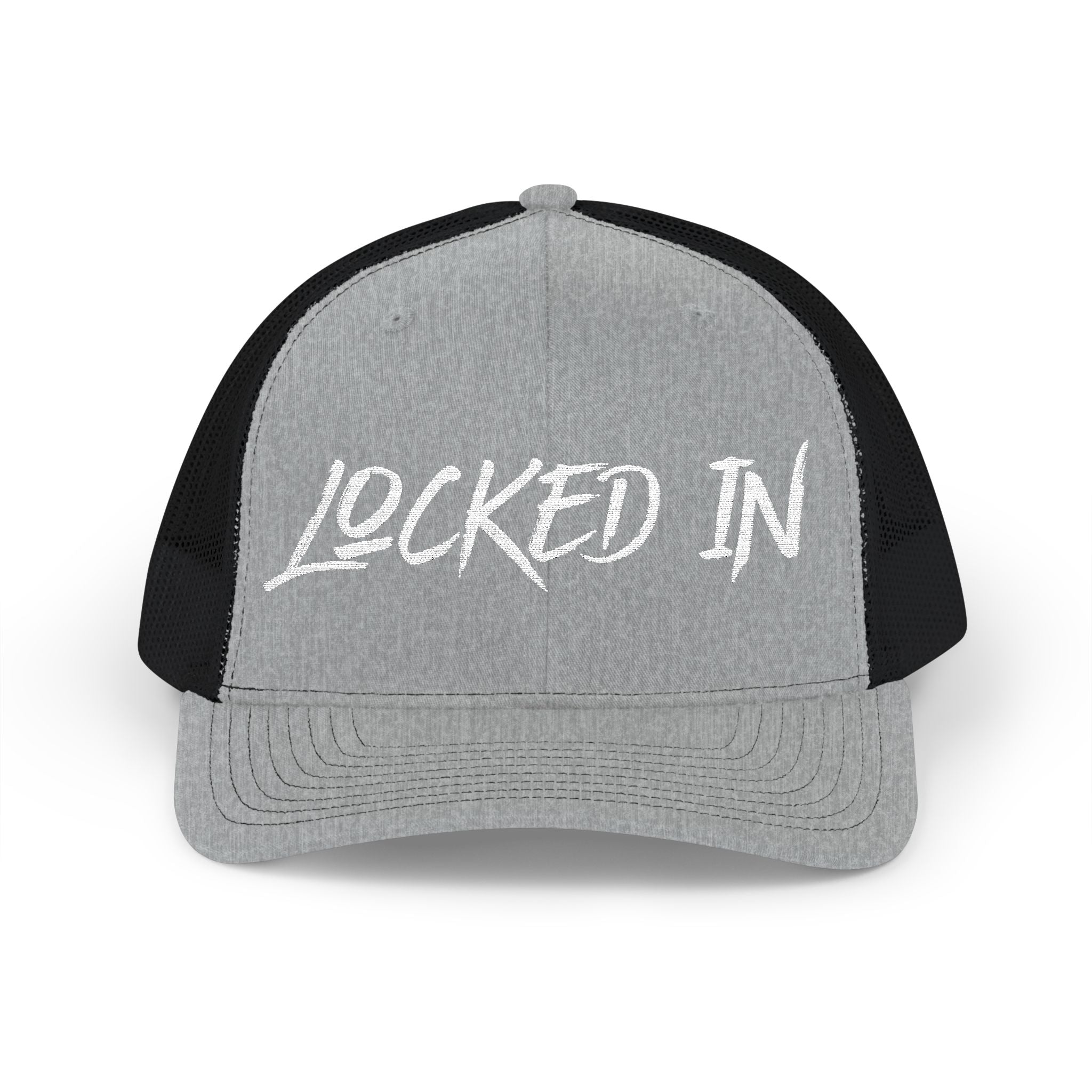 Snapback "Locked In" Embroidered Trucker Cap