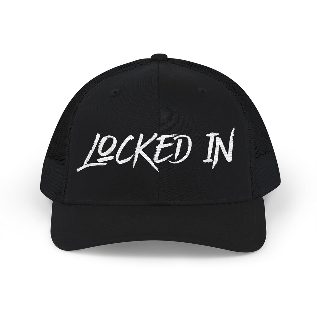 Snapback "Locked In" Embroidered Trucker Cap