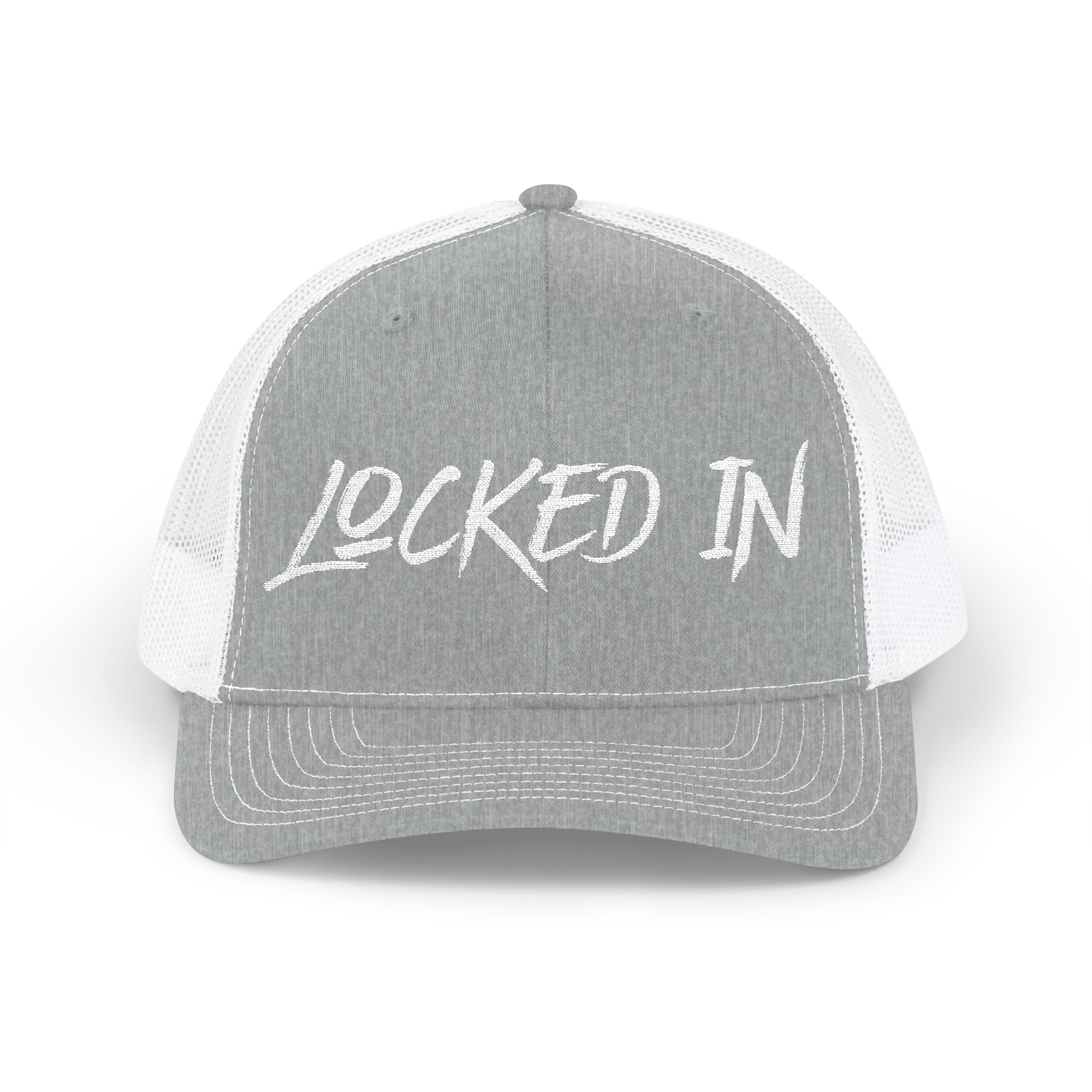 Snapback "Locked In" Embroidered Trucker Cap
