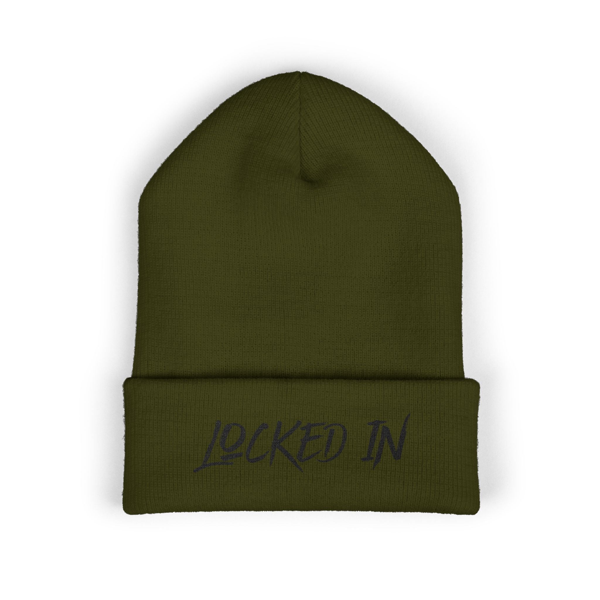 Cuffed Knit "Locked In" Beanie
